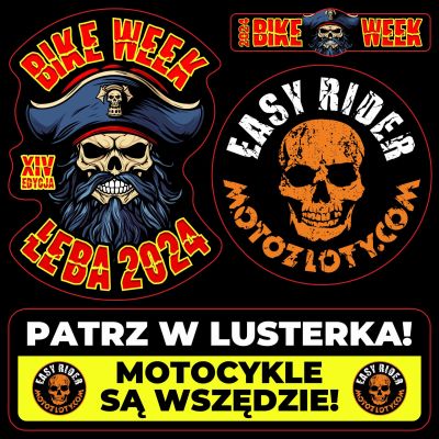 Bike Week Łeba 2024 Naklejki Wlepki